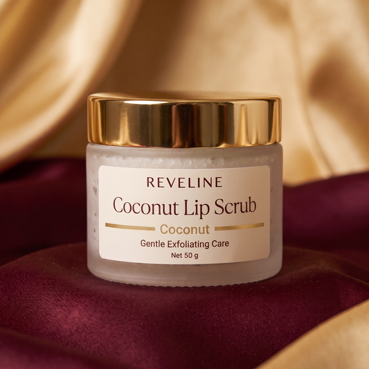 Reveline Coconut Lip Scrub — English packaging